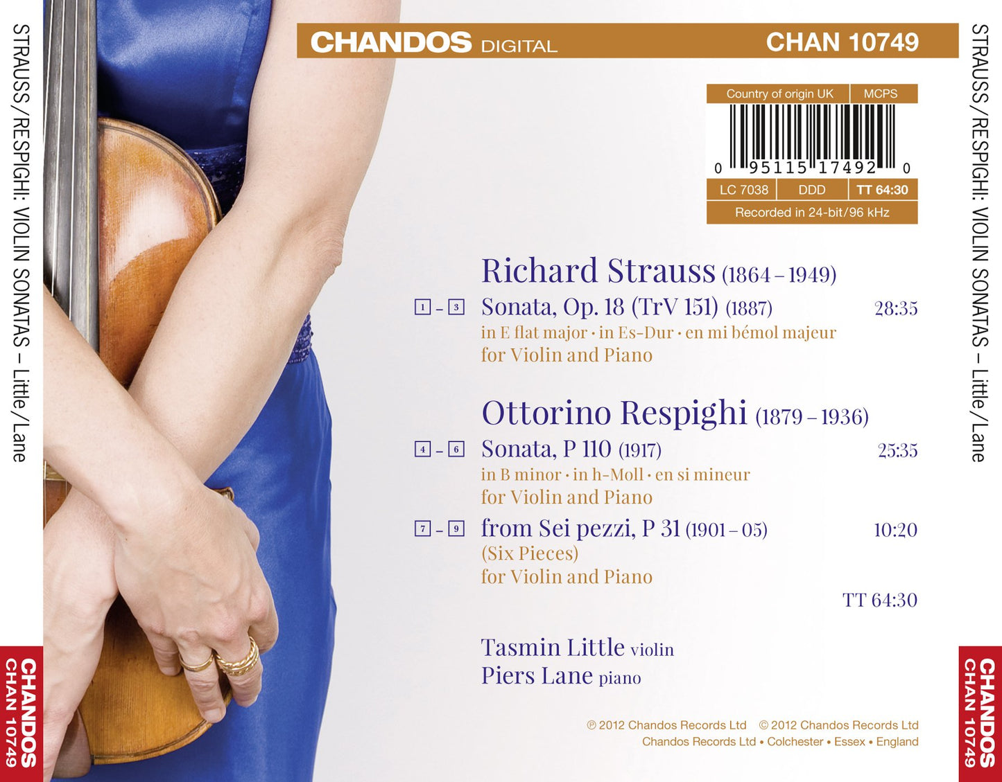 Strauss & Respighi: Violin Sonatas