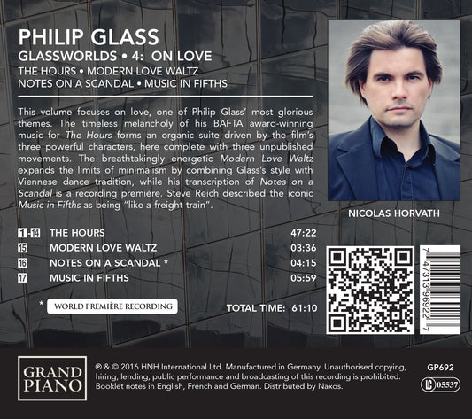 Philip Glass: Glassworlds, Vol. 4 – On Love