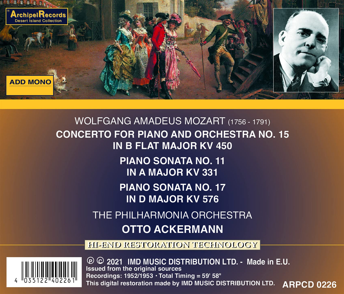 Mozart: Piano Concerto No. 15 - Piano Sonatas Nos. 11 & 17