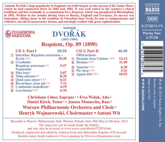 Dvorák: Requiem, Op. 89