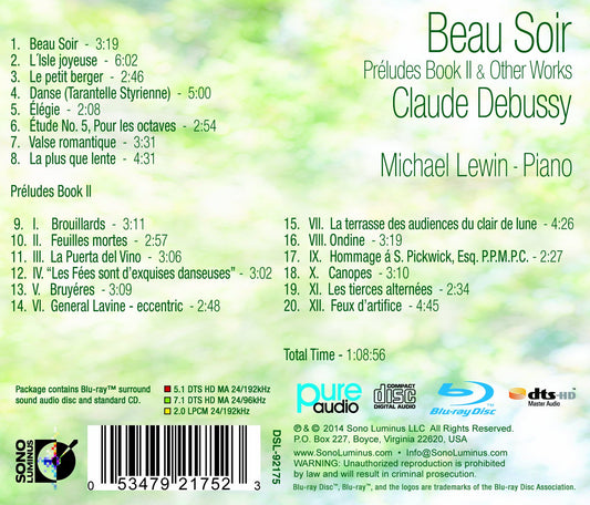 Debussy: Beau Soir - Préludes Book II & Other Works