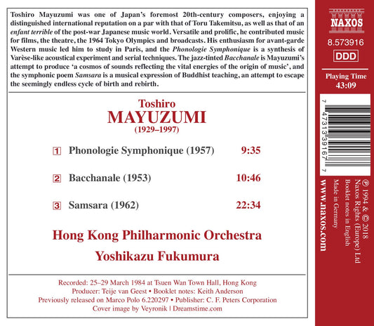 Mayuzumi: Samsara, Phonologie symphonique & Bacchanale