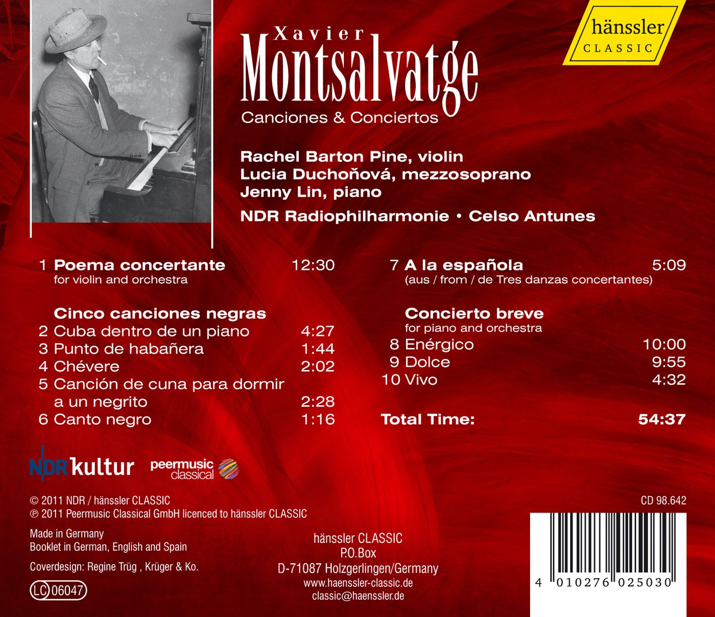 Montsalvatge: Canciones & Conciertos