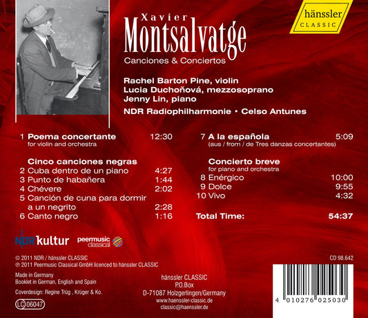Montsalvatge: Canciones & Conciertos