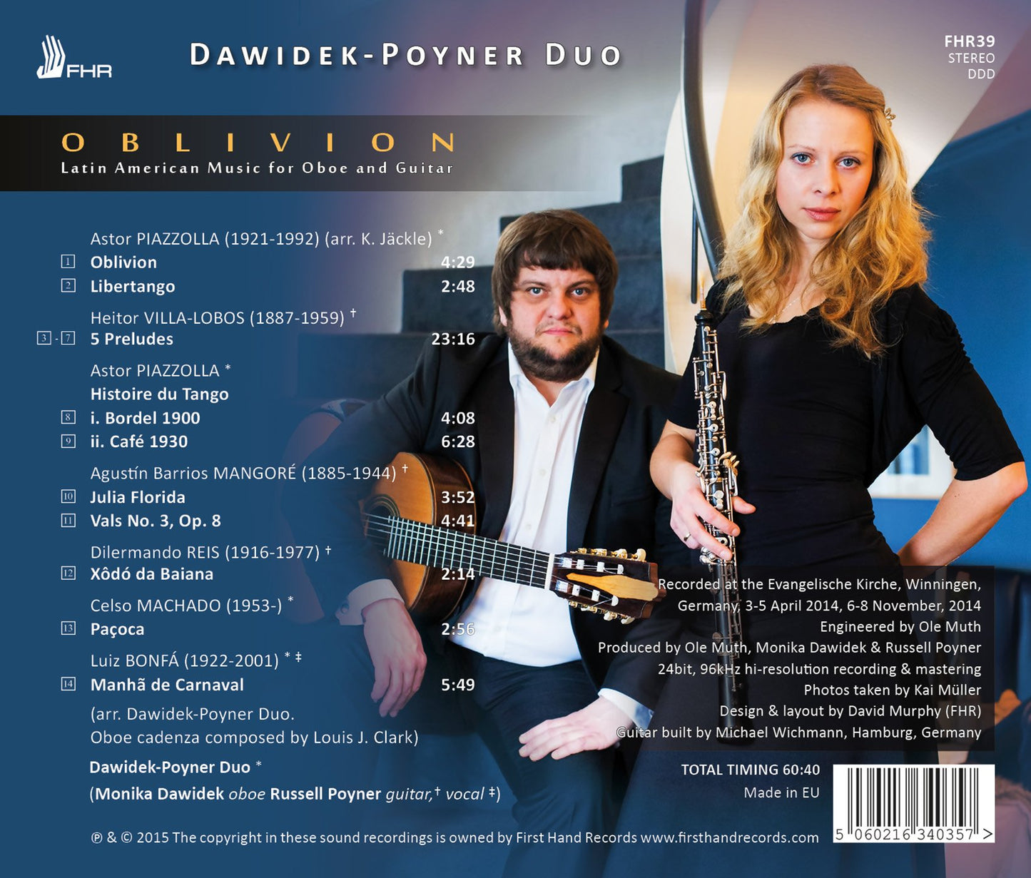 Oblivion: Latin American Music for Oboe & Guitar