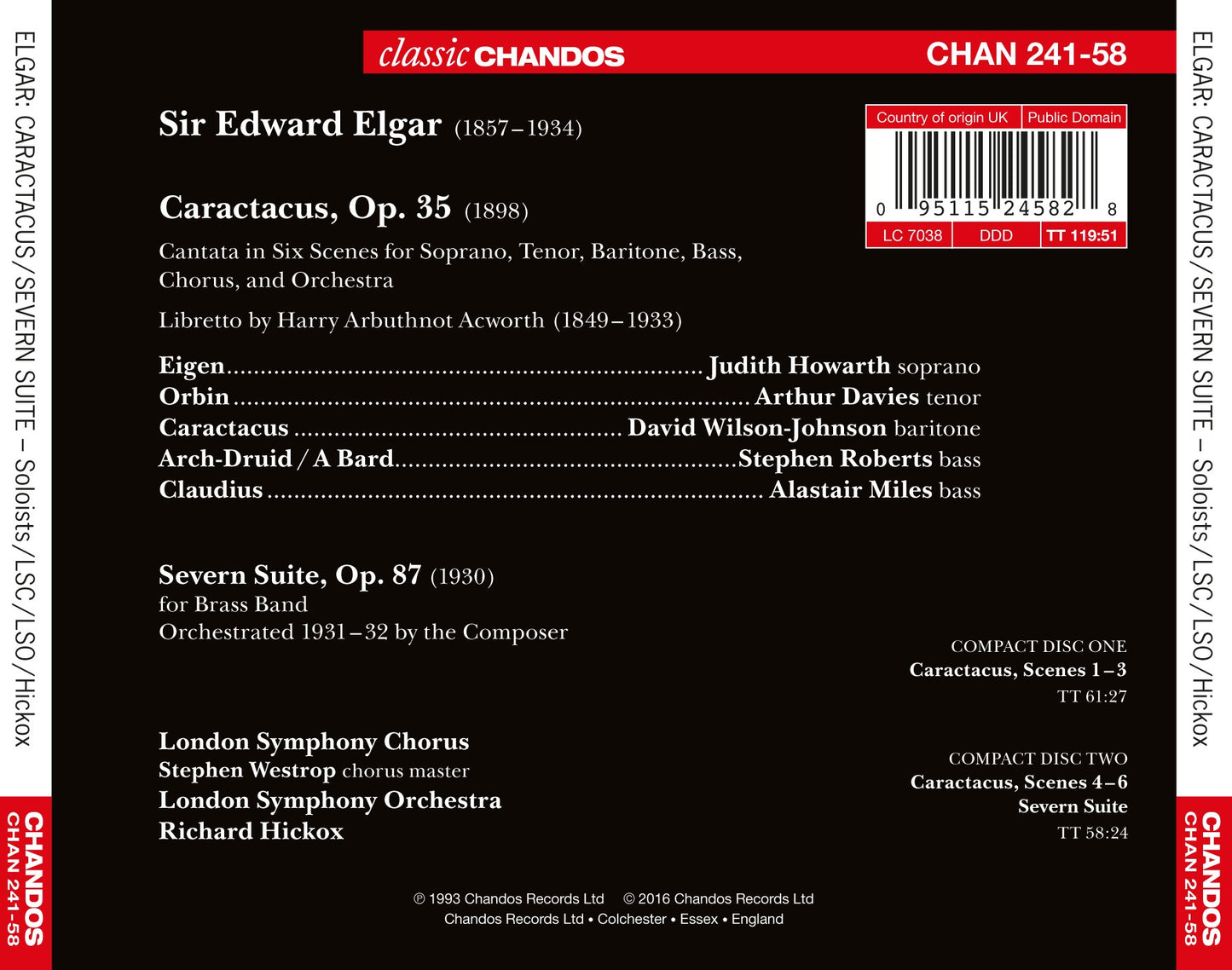 Elgar: Caractacus, Op. 35 & Severn Suite, Op. 87