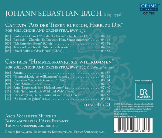 Bach: Cantatas BWV 131 and 182