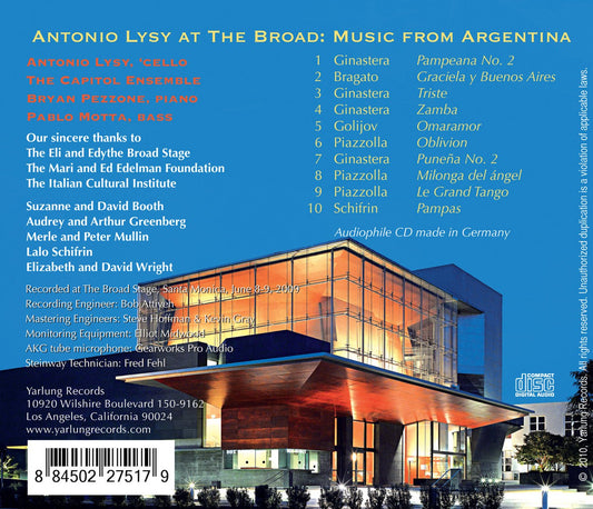 Antonio Lysy at the Broad: Music from Argentina