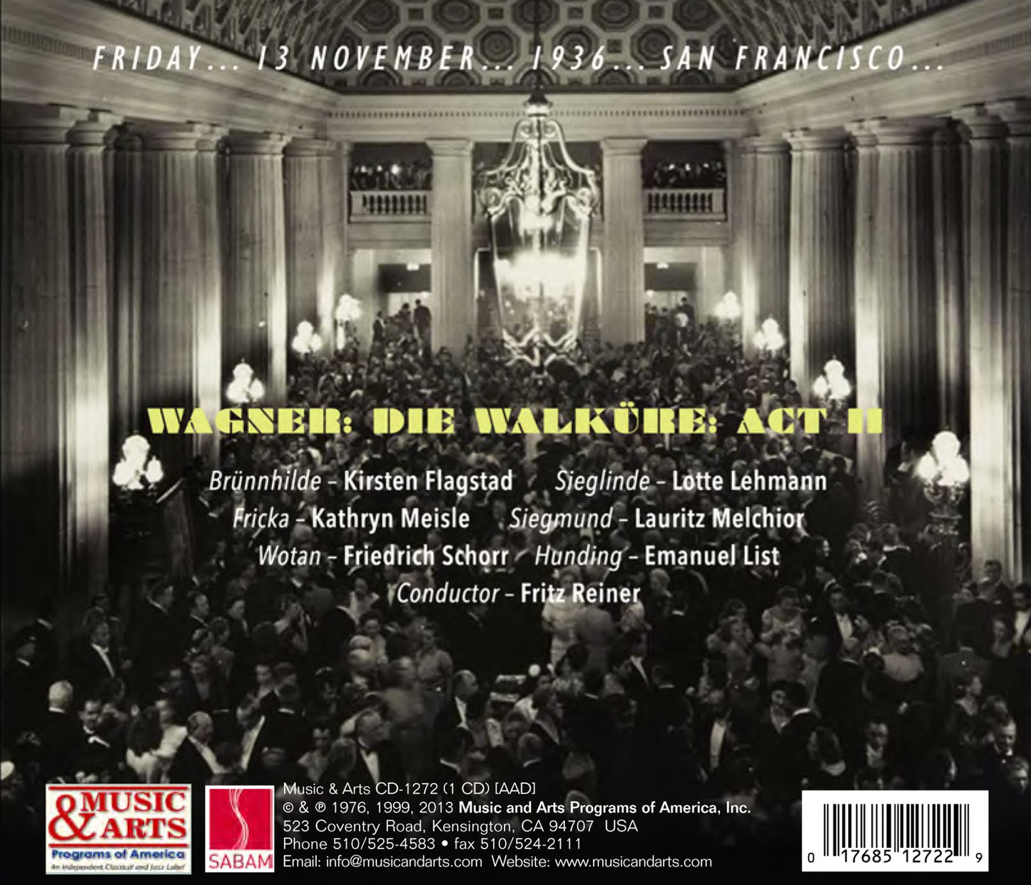 Wagner: Die Walküre, Act II (1936)