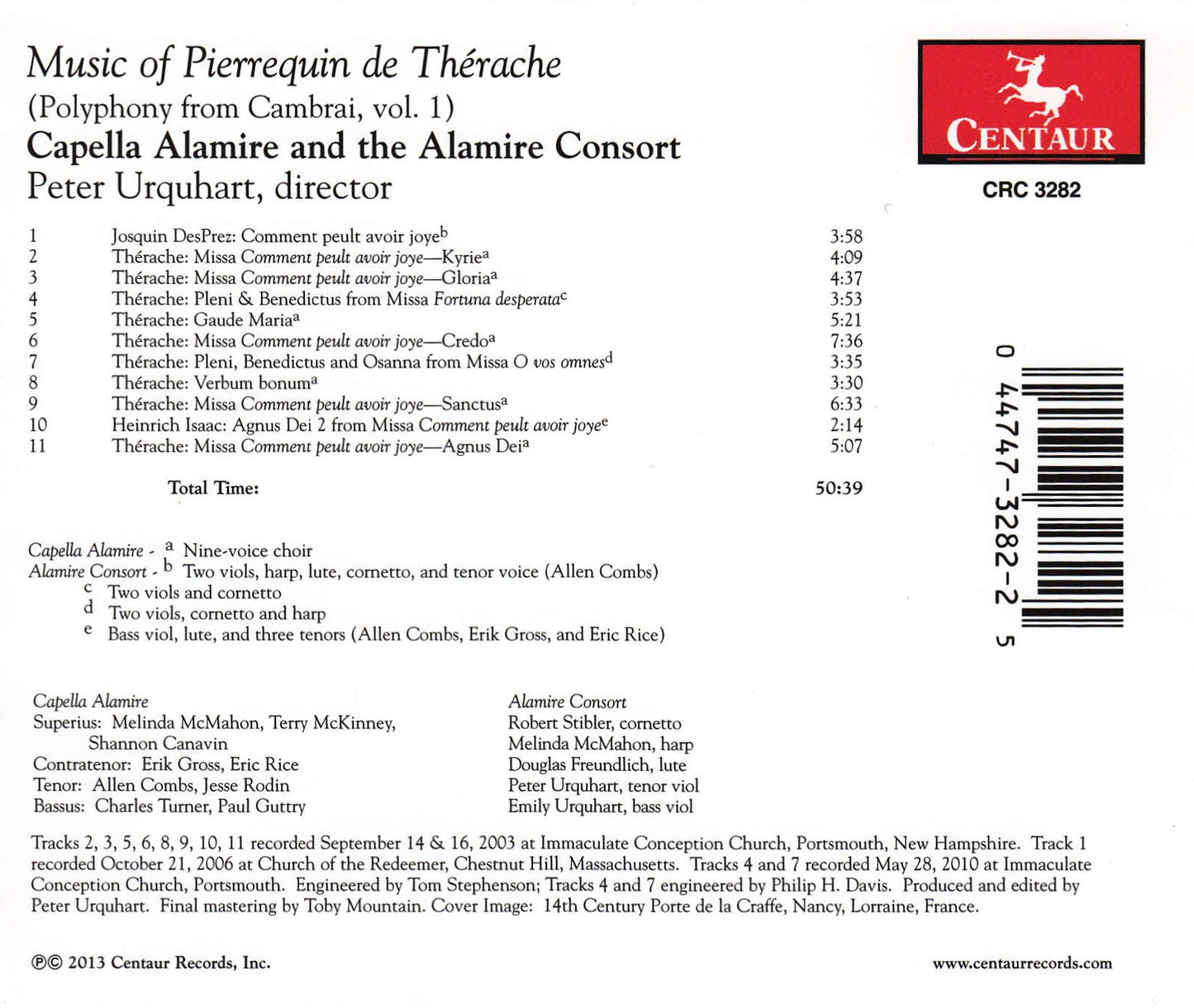 Music of Pierrequin de Therache (Capella Alamire)