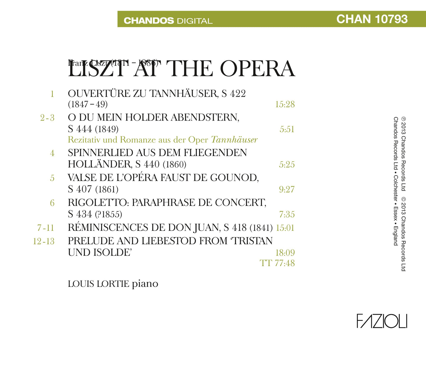 Liszt at the Opera