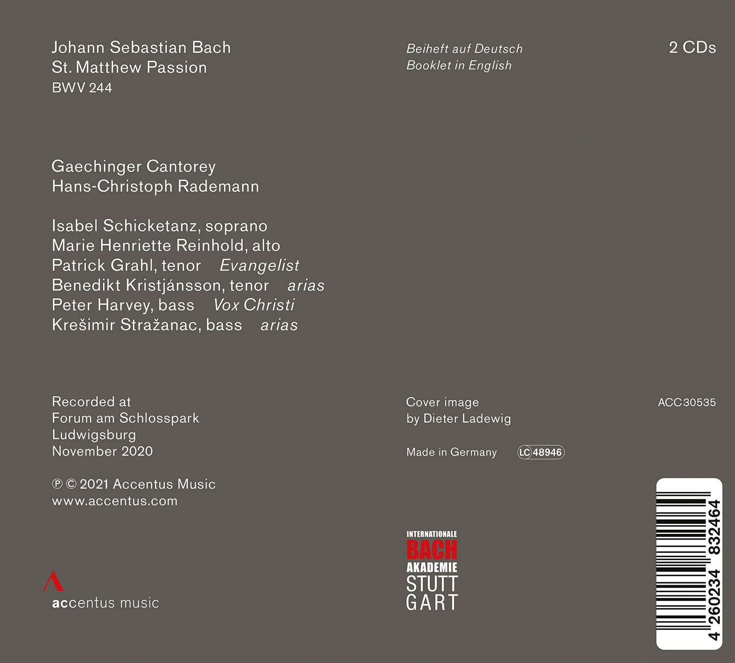 J.S. Bach: St. Matthew Passion