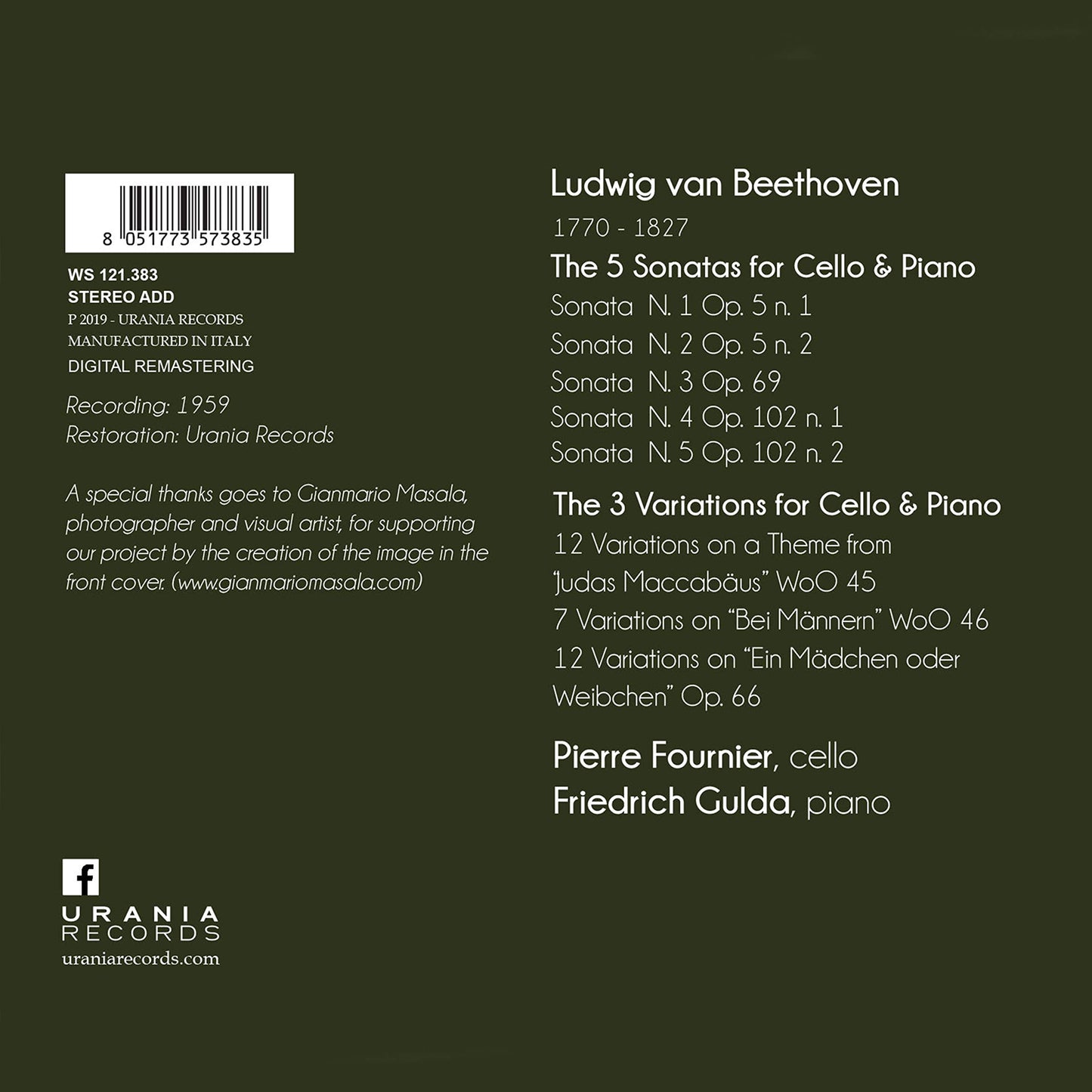 Beethoven: Complete works for cello and piano