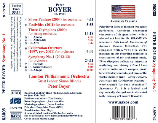 Boyer: Symphony No. 1
