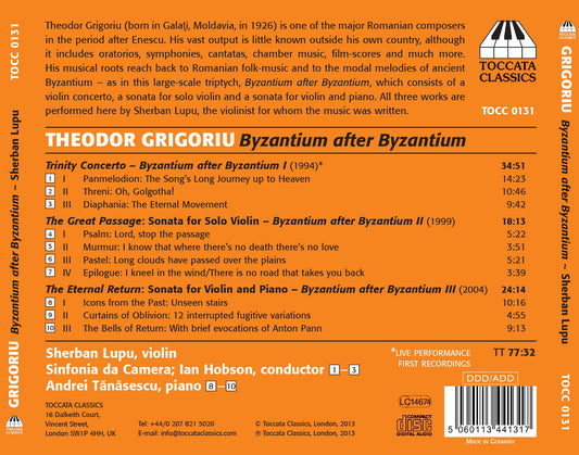 Grigoriu: Byzantium after Byzantium