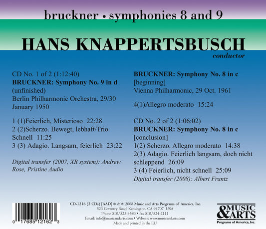Bruckner: Symphonies Nos. 8 & 9
