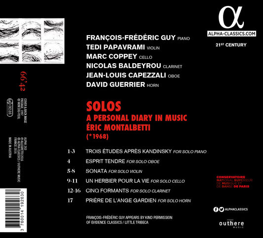 Éric Montalbetti: Solos – A Personal Diary in Music