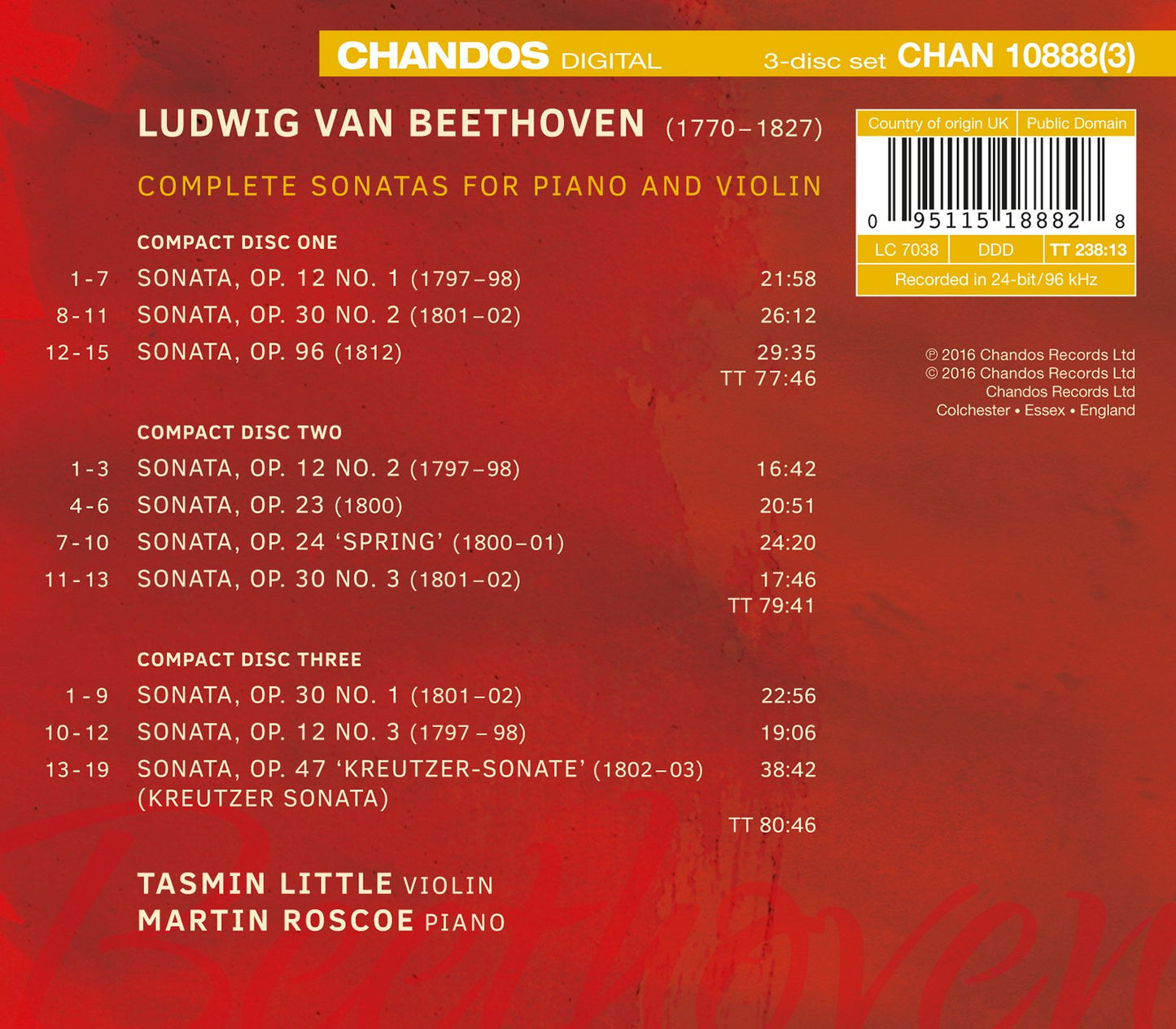 COMPLETE VIOLIN & PIANO SONATA