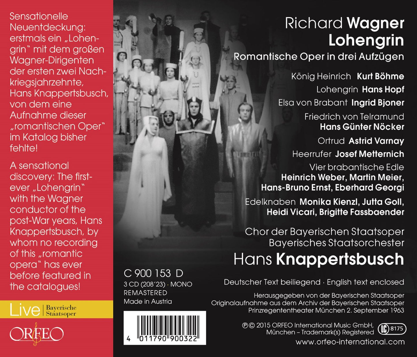 Wagner: Lohengrin, WWV 75 (Bayerische Staatsoper Live)
