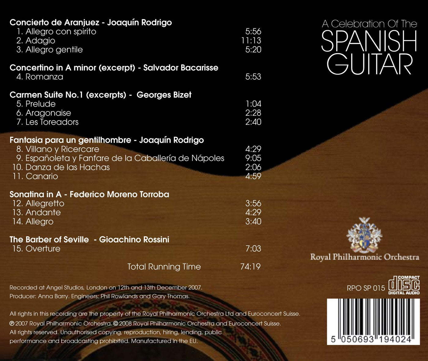 Guitar Recital: Saad, Rolando - RODRIGO, J. / BACARISSE, S.