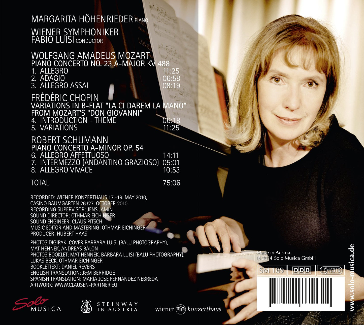 Schumann, Mozart & Chopin: Piano Concertos