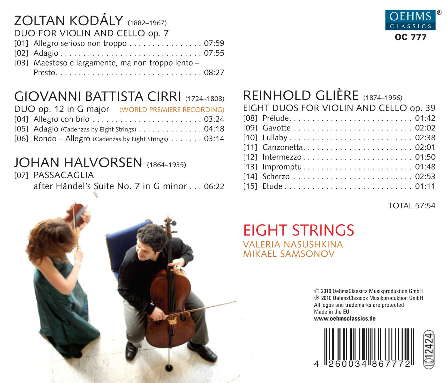 Duos for Violin and Cello