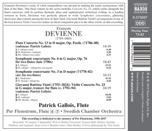 Devienne: Flute Concertos, Vol. 4