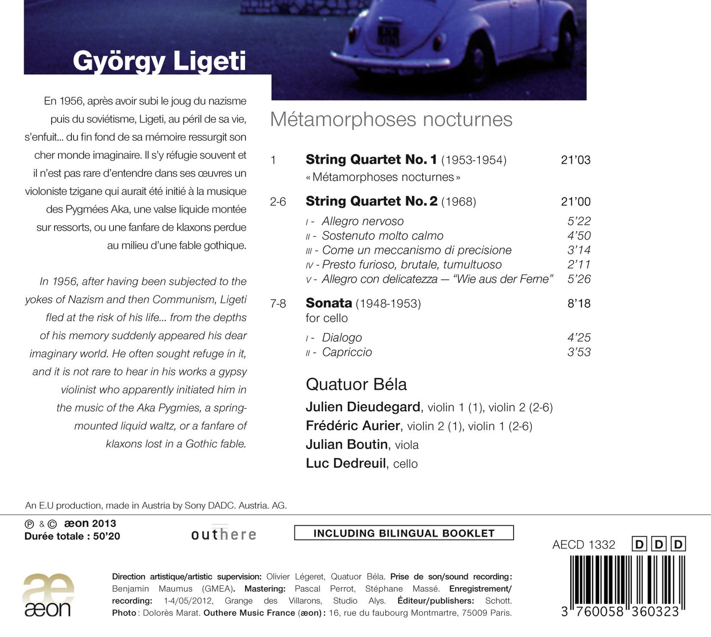 Ligeti: Metamorphoses nocturnes