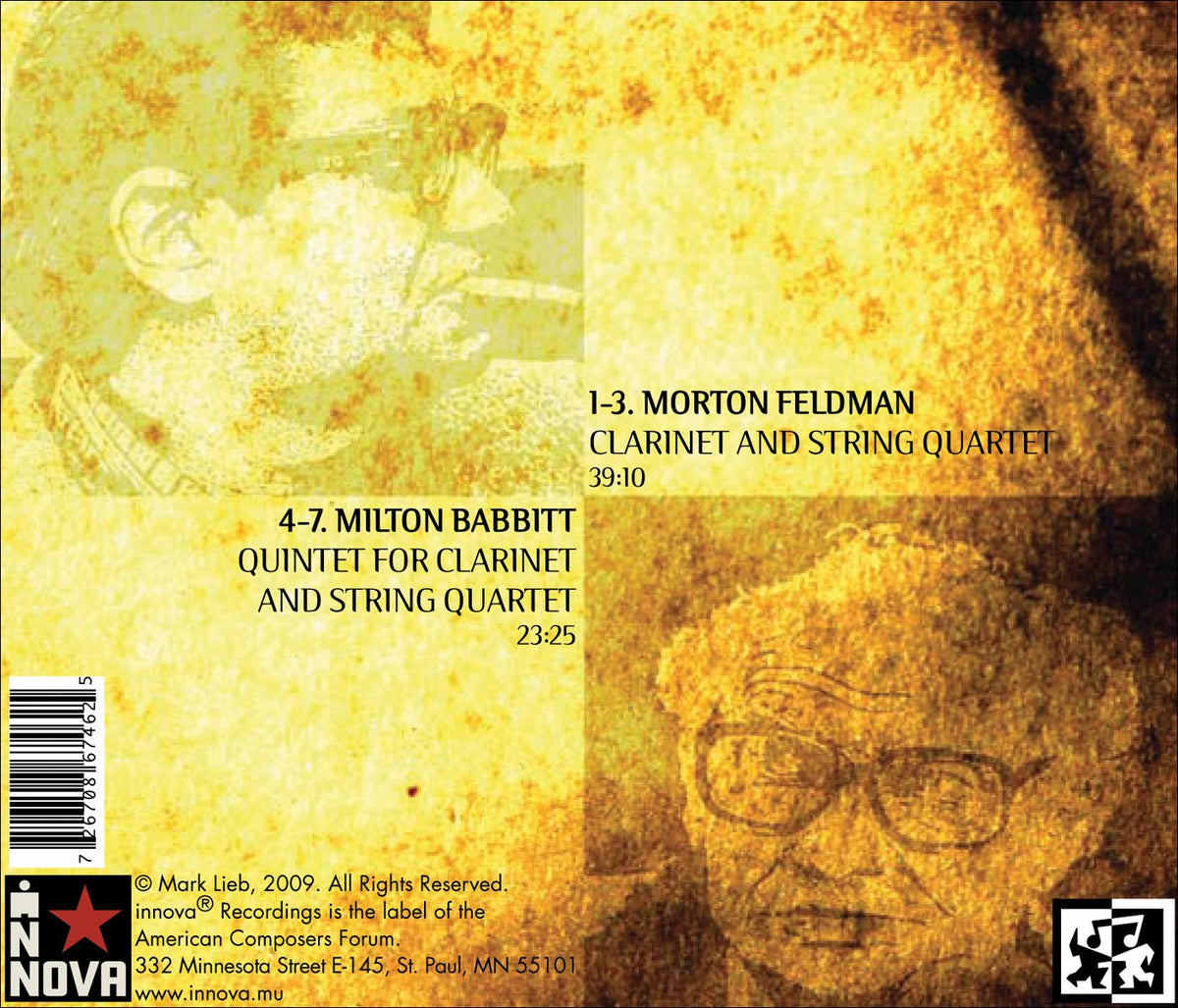 Milton Babbitt & Morton Feldman: Clarinet Quintets