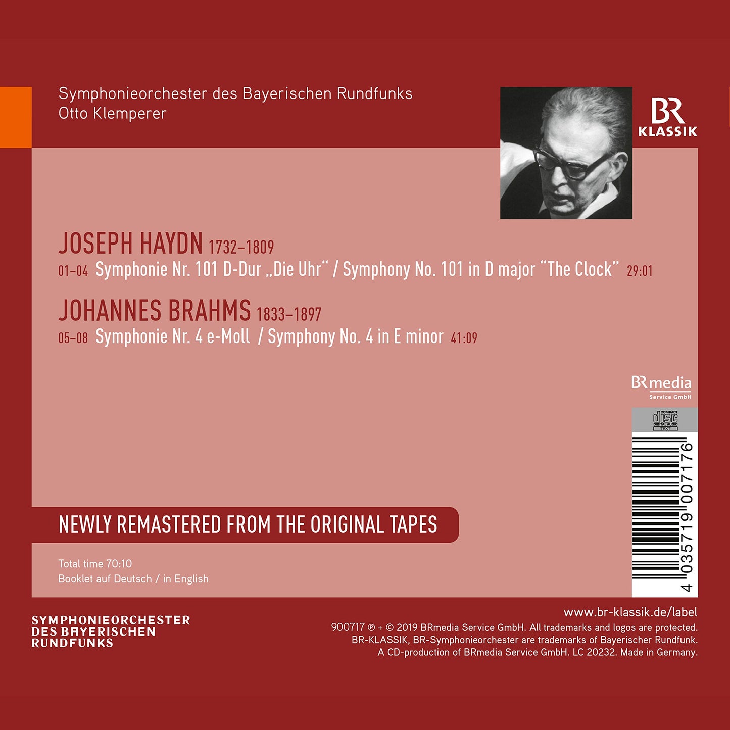 Brahms: Symphony No. 4 - Haydn: Symphony No. 101