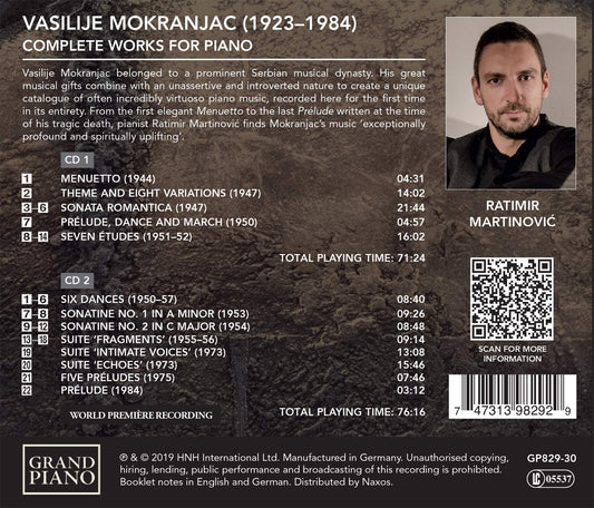 Mokranjac: Complete Piano Works