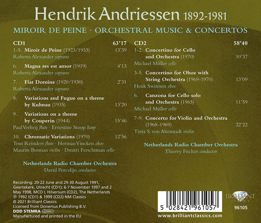 Andriessen: Miroir de Peine