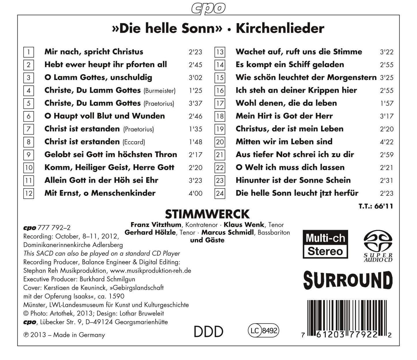 Die helle Sonn leuchtet: Deutsche Kirchenlieder