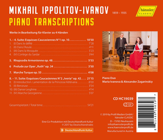 Ippolitov-Ivanov: Piano Transcriptions