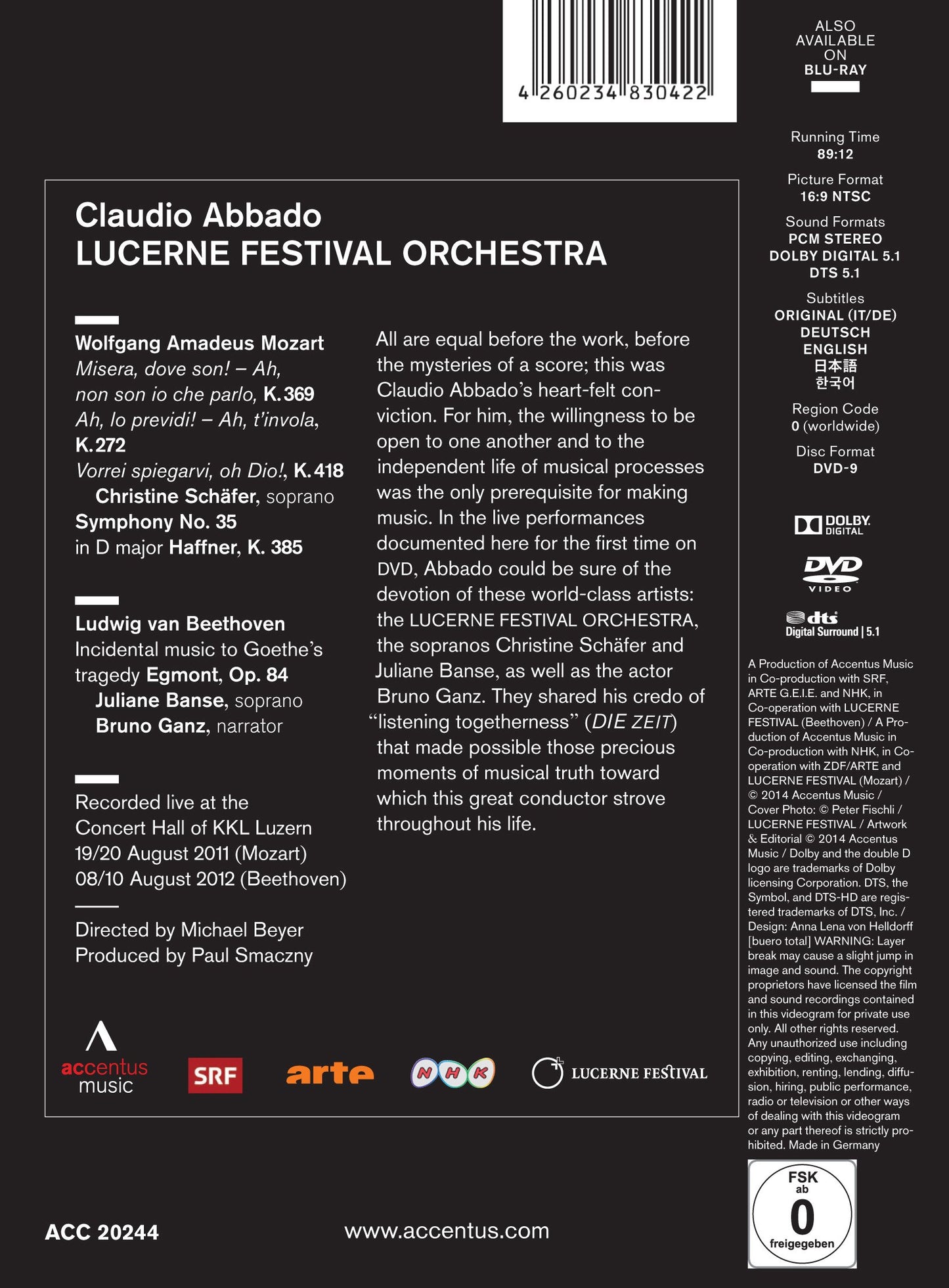 Claudio Abbado: Mozart - Beethoven