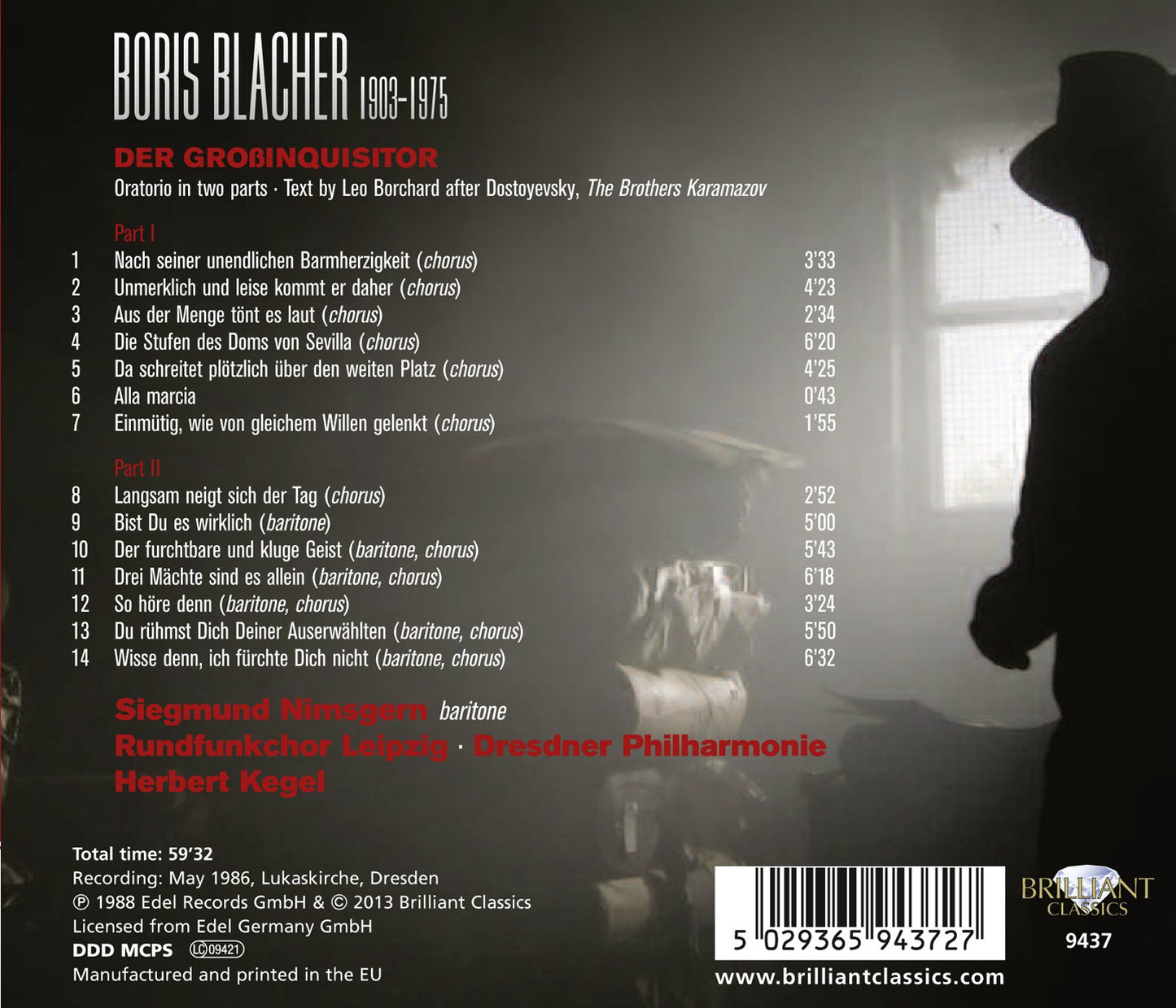 Blacher: Der Grossinquisitor