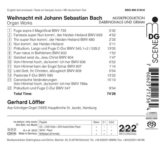 CHRISTMAS WITH BACH ORGELBUCHL