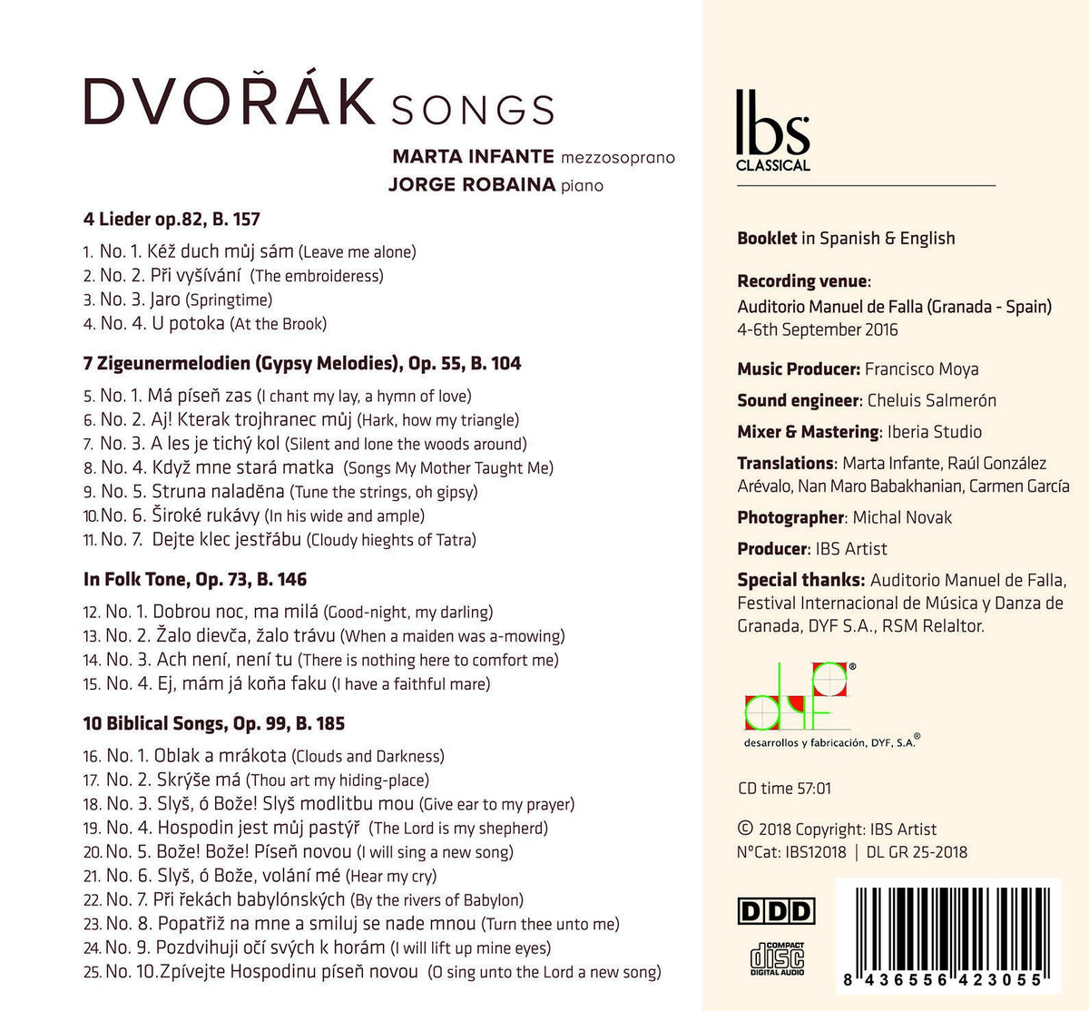 Dvorák: Songs