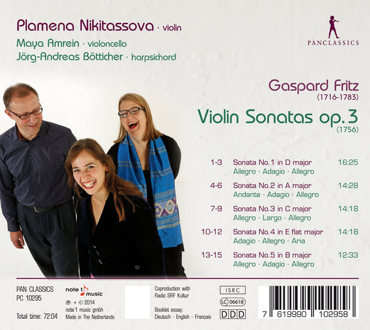 Fritz: Violin Sonatas, Op. 3