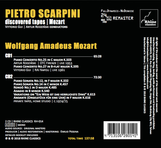 DISCOVERED TAPES - MOZART