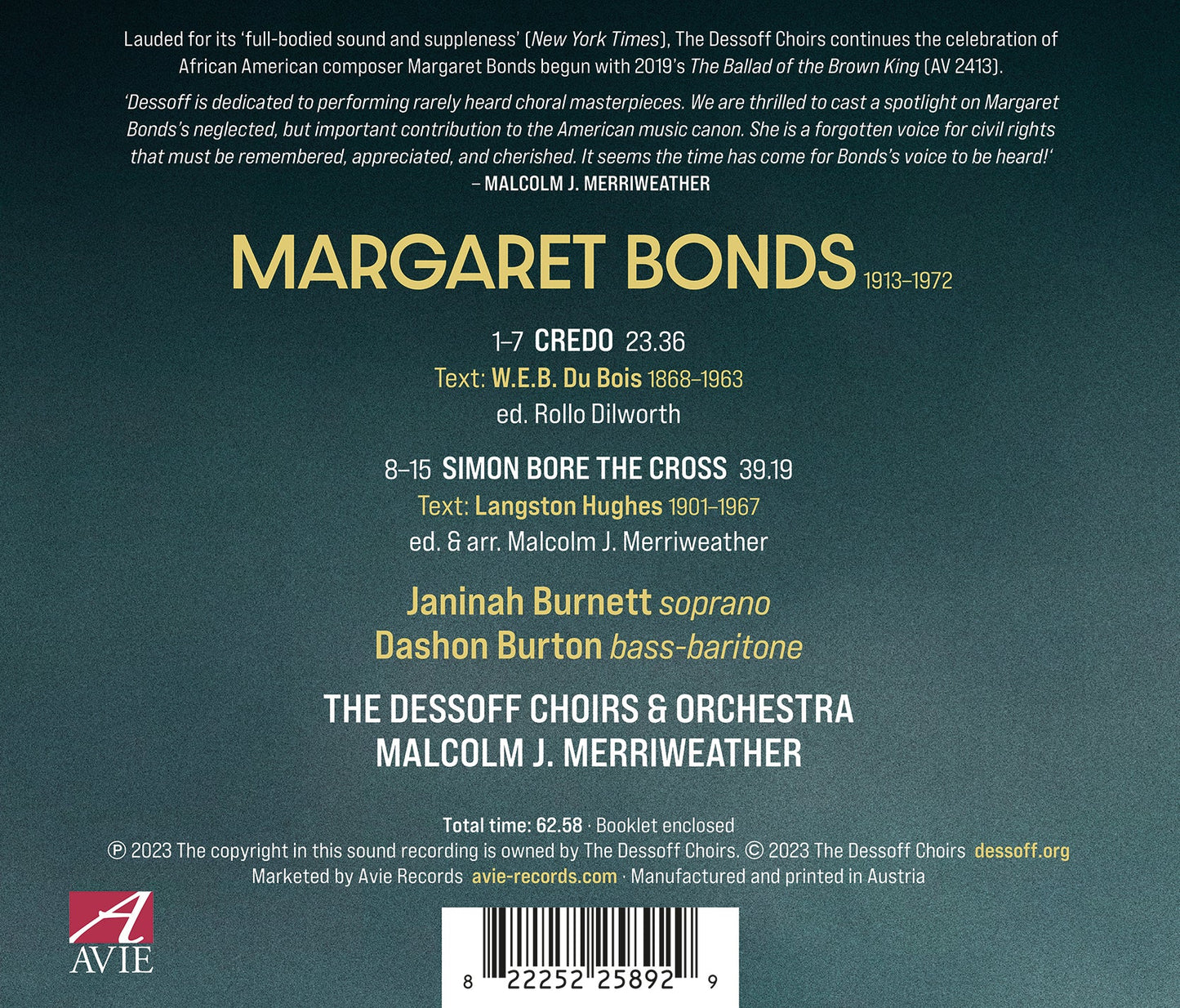 Bonds: Credo; Simon Bore The Cross