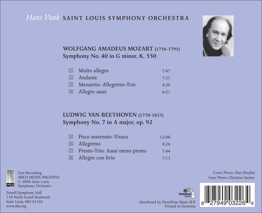 Mozart: Symphony no. 40 / Saint Louis Symphony Orchestra