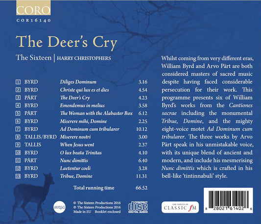The Deer's Cry: Music of Byrd & Pärt / The Sixteen