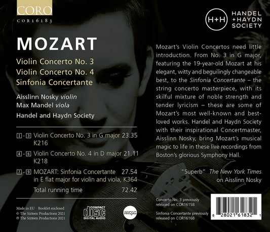 Mozart Violin Concertos Vol I