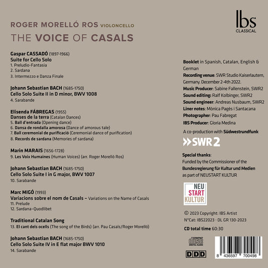 J.S. Bach, Cassado, Fabregas, Marais & Migo: The Voice of Ca