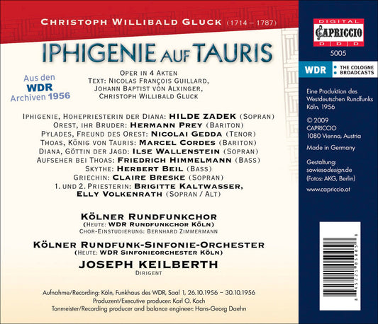 Gluck,: Iphigenia auf Tauris