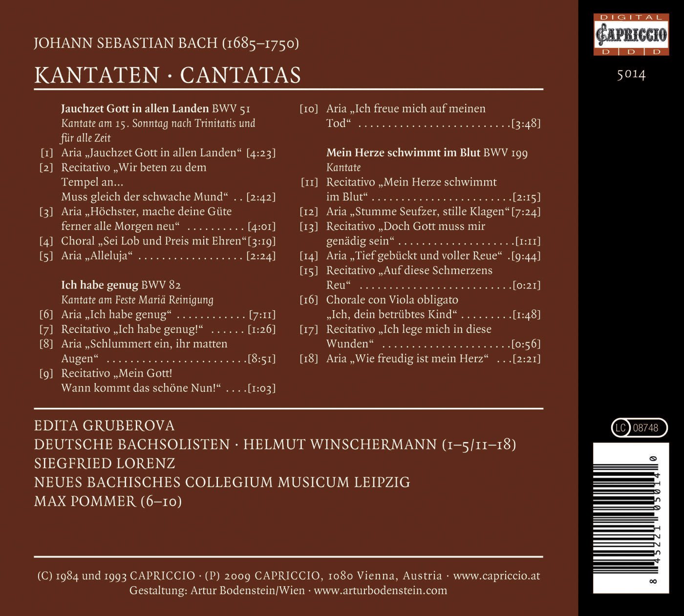 Bach, J.S.: Cantatas - Bwv 51, 82, 199