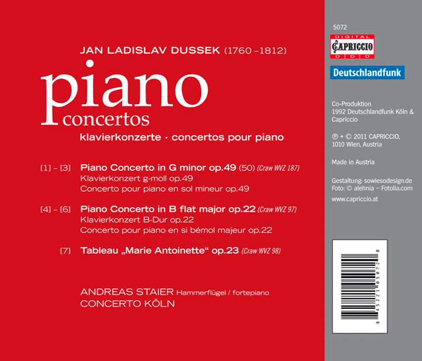 Dussek: Piano Concertos
