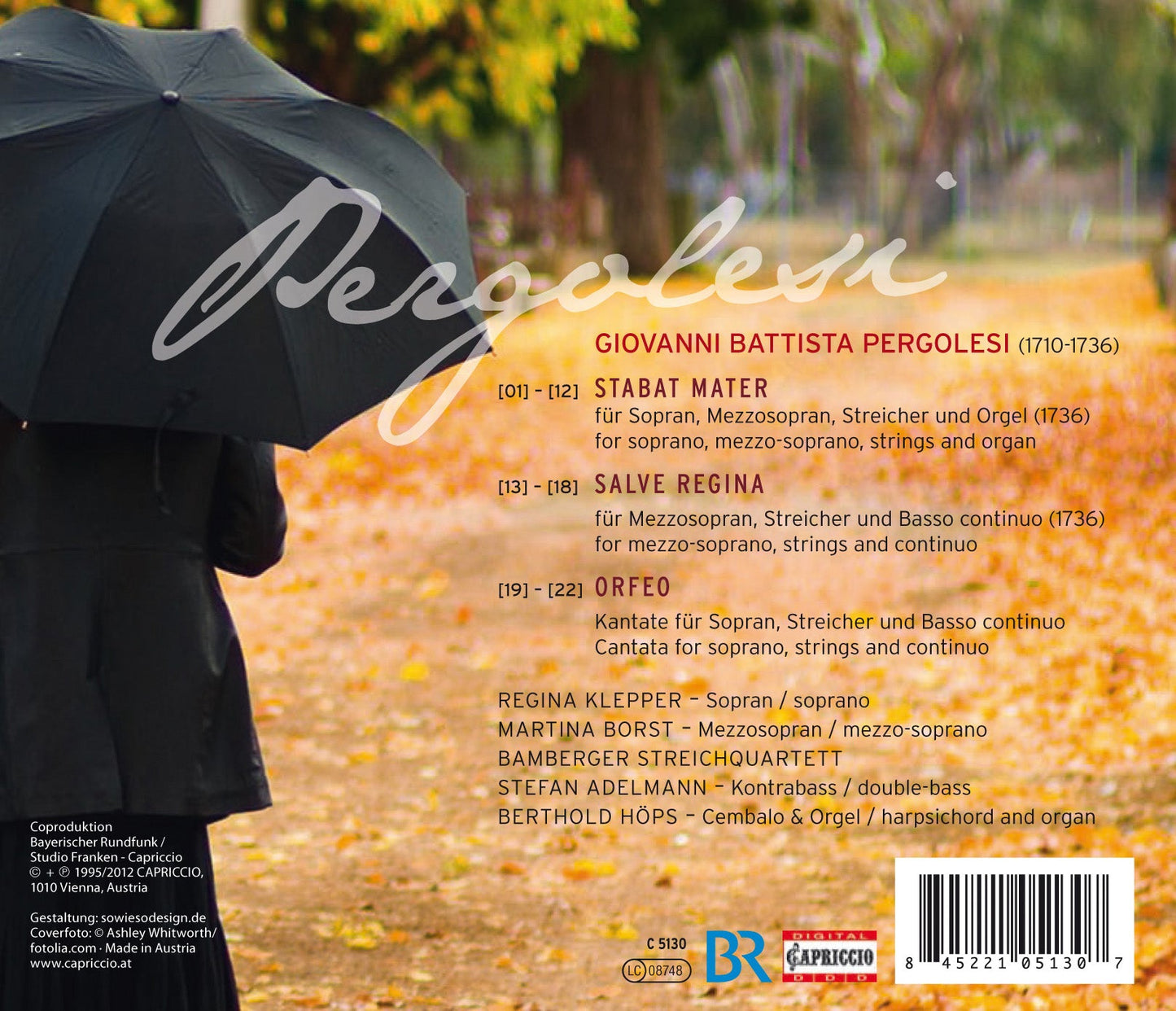 Pergolesi: Stabat mater - Salve Regina - Orfeo