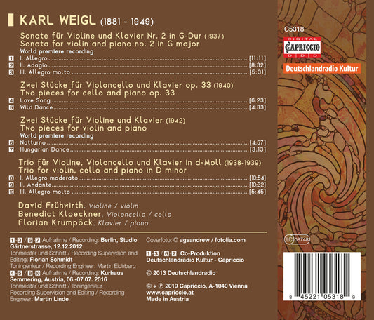 Weigl: Chamber Music